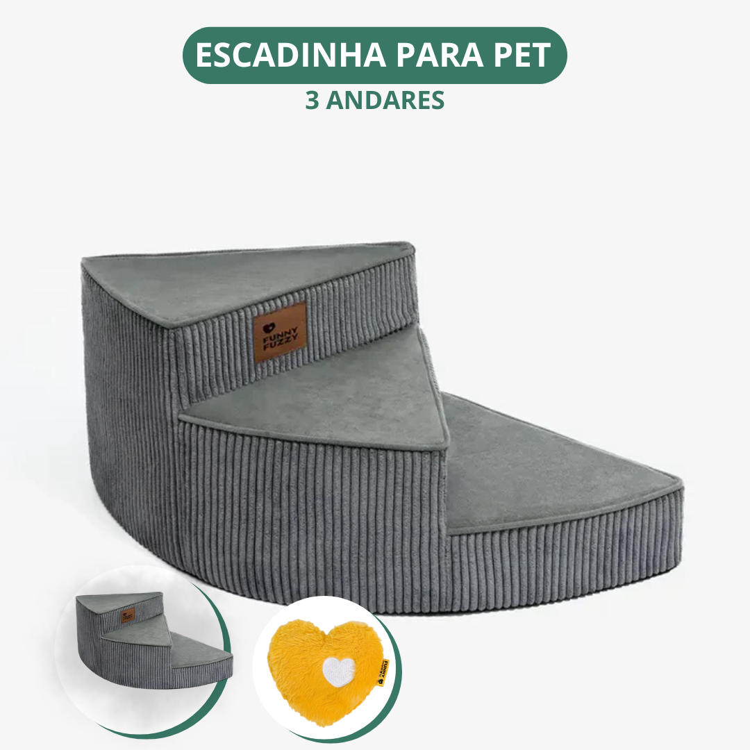 [COMPRE 1 LEVE 2] Escada Artesanal em Espiral para Pet + 2 Brindes Incríveis