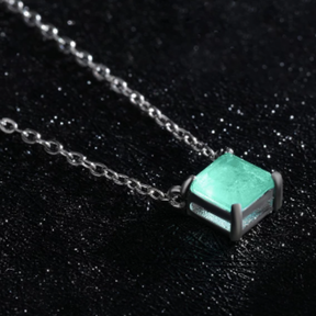 Collar de Plata con Colgante Turmalina Paraíba